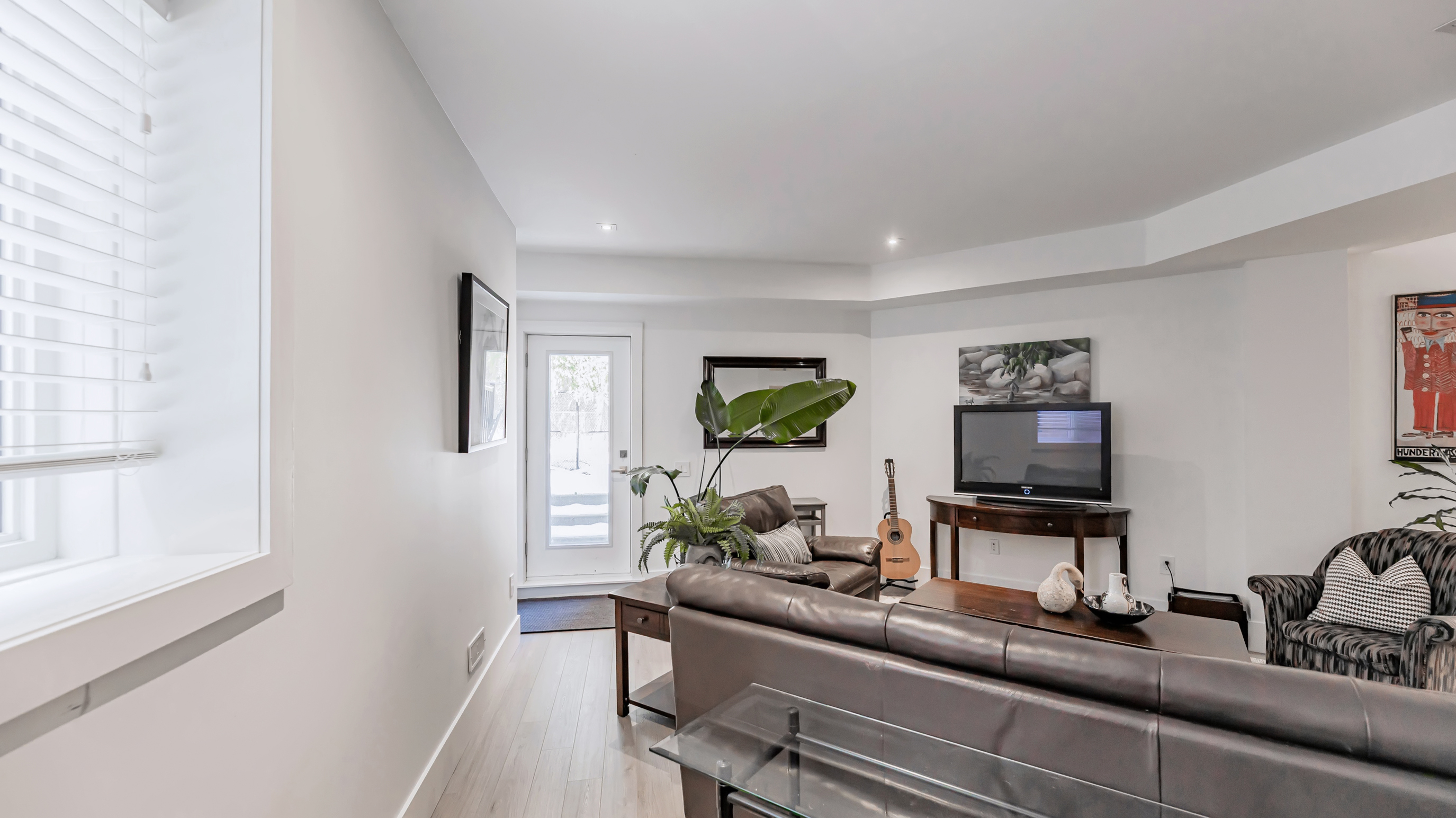 Walk-out basement with large above grade windows