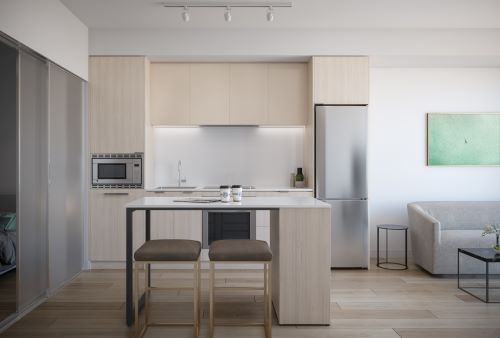 light coloured kitchen