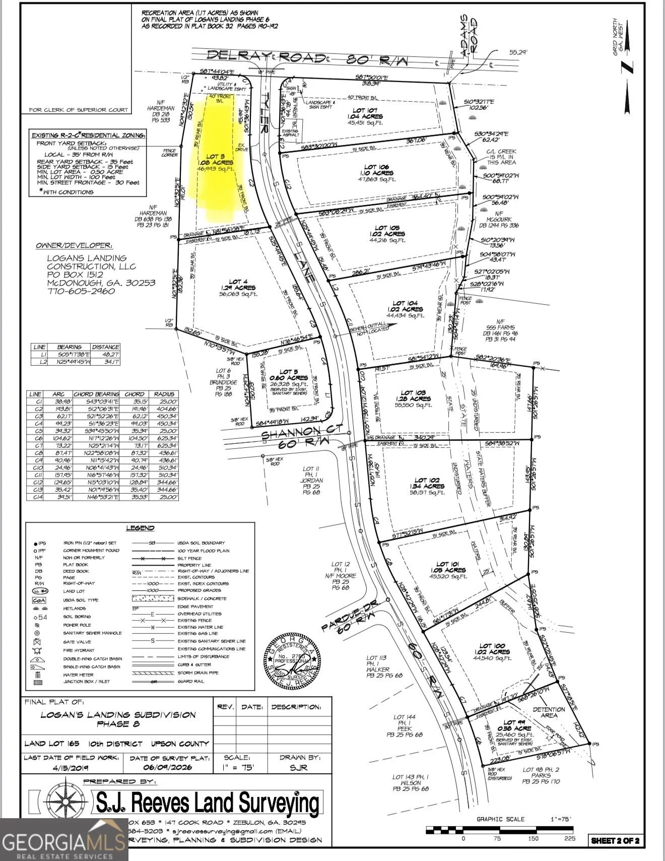 0 LOT 3 Tyler Lane