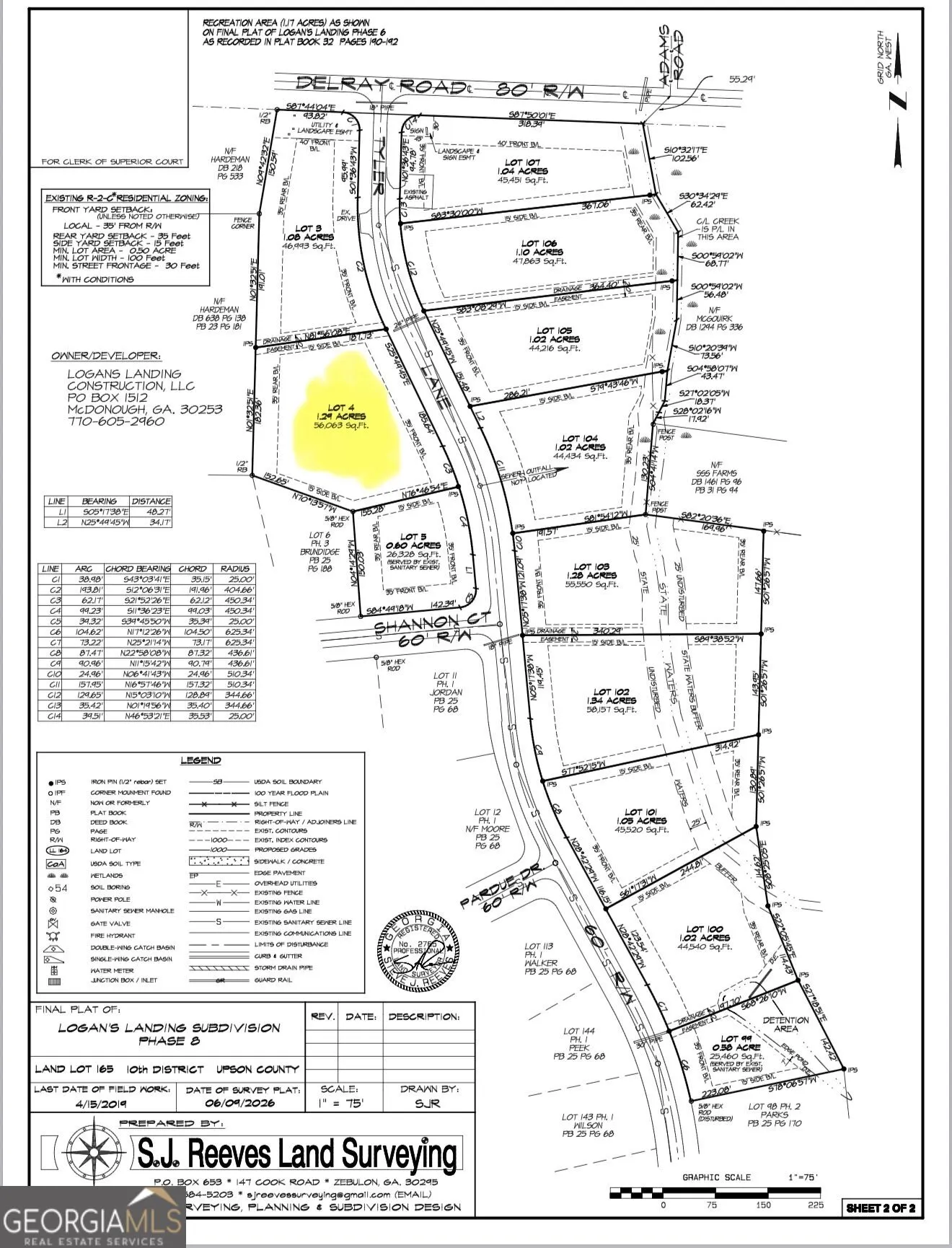 0 LOT 4 Tyler Lane