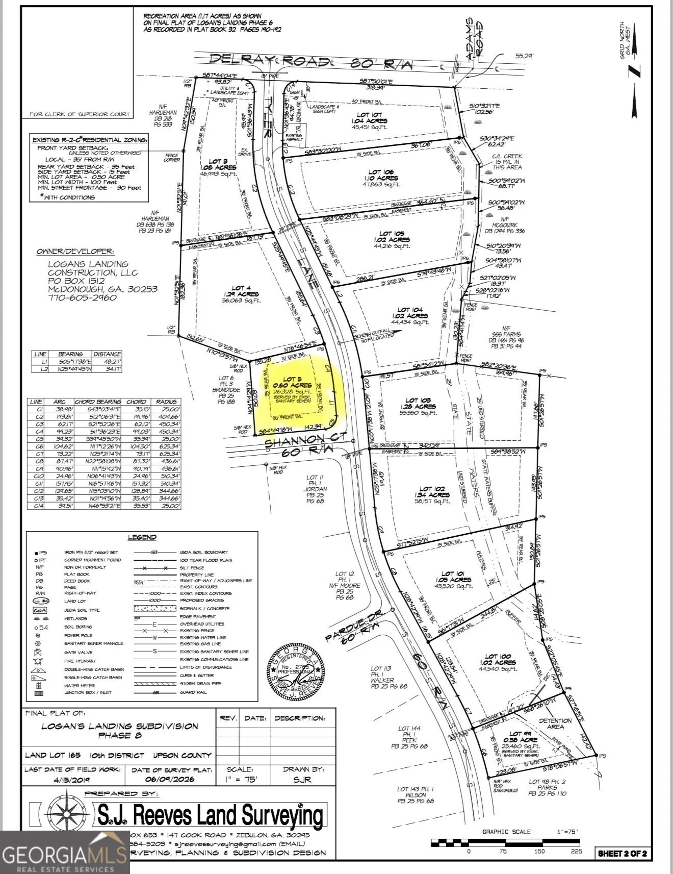 0 LOT 5 Tyler Lane