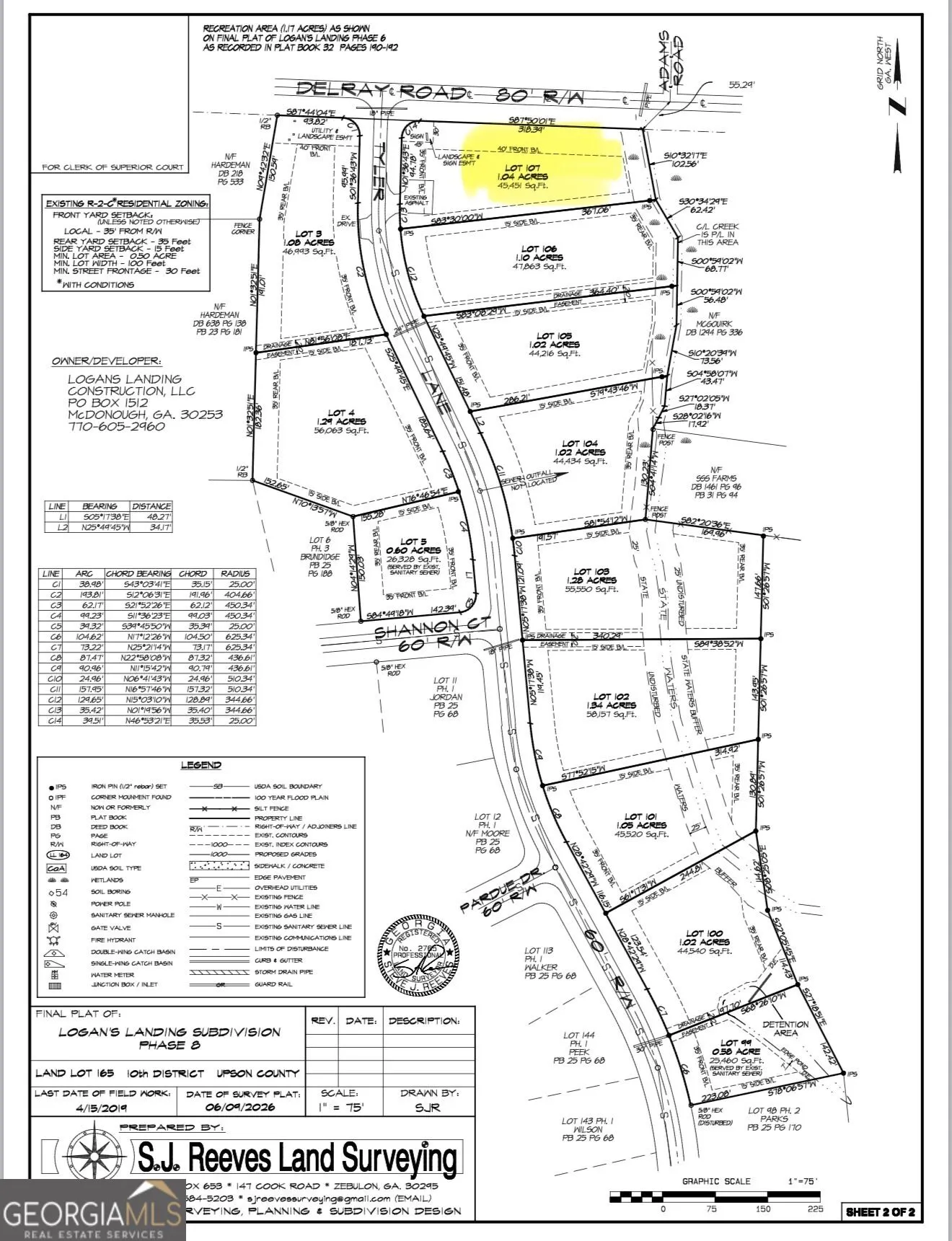 0 LOT 107 Tyler Lane