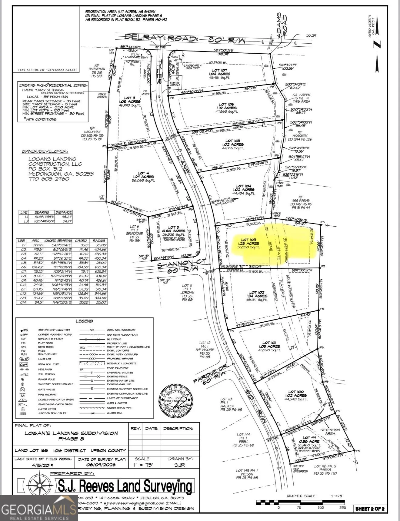 0 LOT 103 Tyler Lane