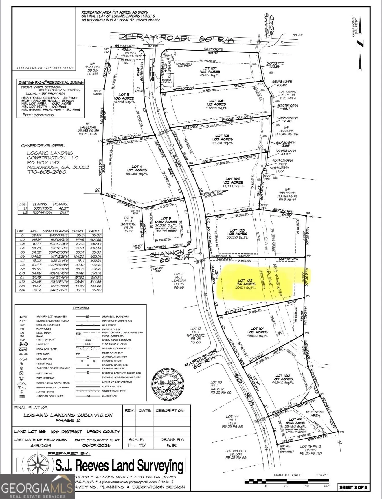 0 LOT 102 Tyler Lane