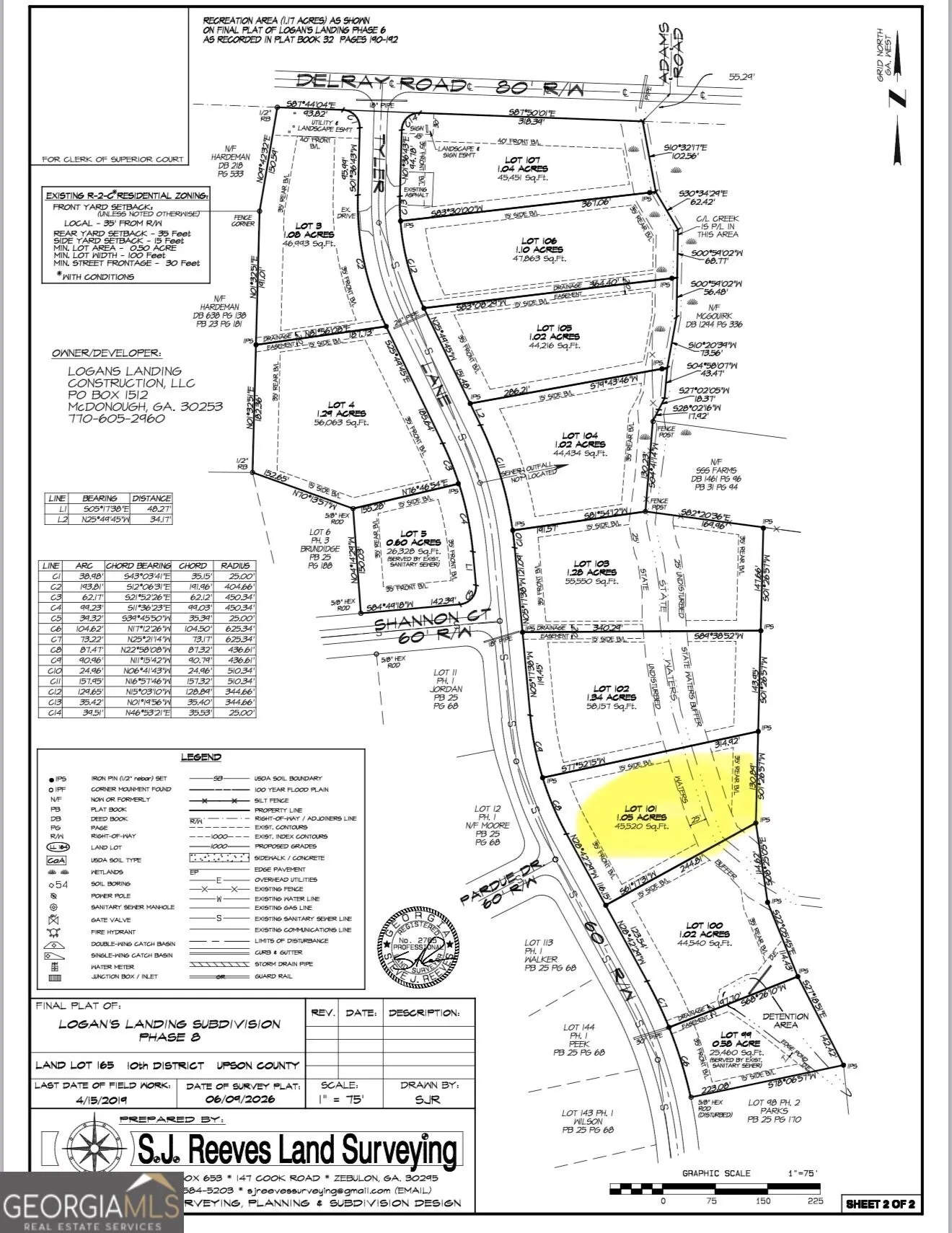 0 LOT 101 Tyler Lane