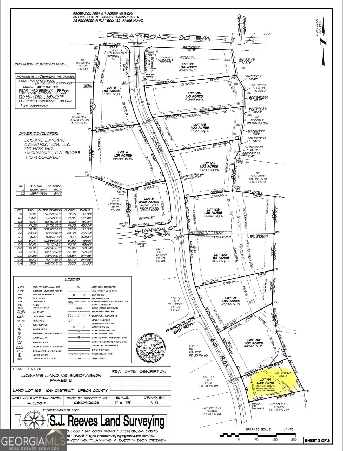 0 LOT 99 Tyler Lane