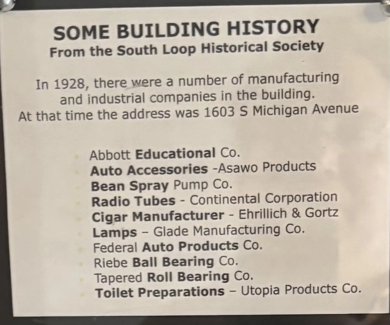 1601 S Michigan Avenue 108 IL