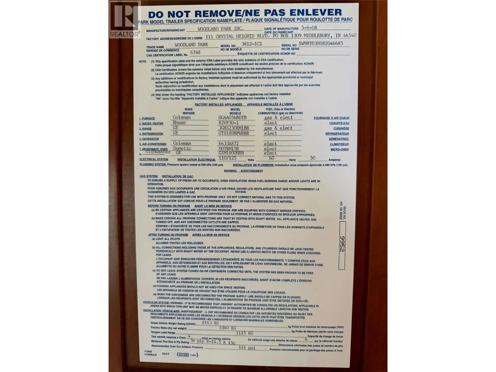 8192 Highway 97A Road Unit# LS33 Lot# LS33