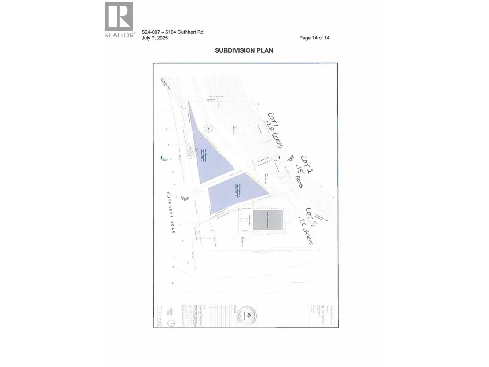 6116 Cuthbert Road Lot# 1