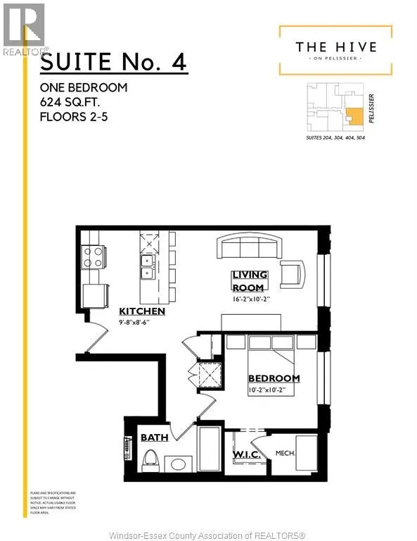 531 PELISSIER STREET Unit# 204