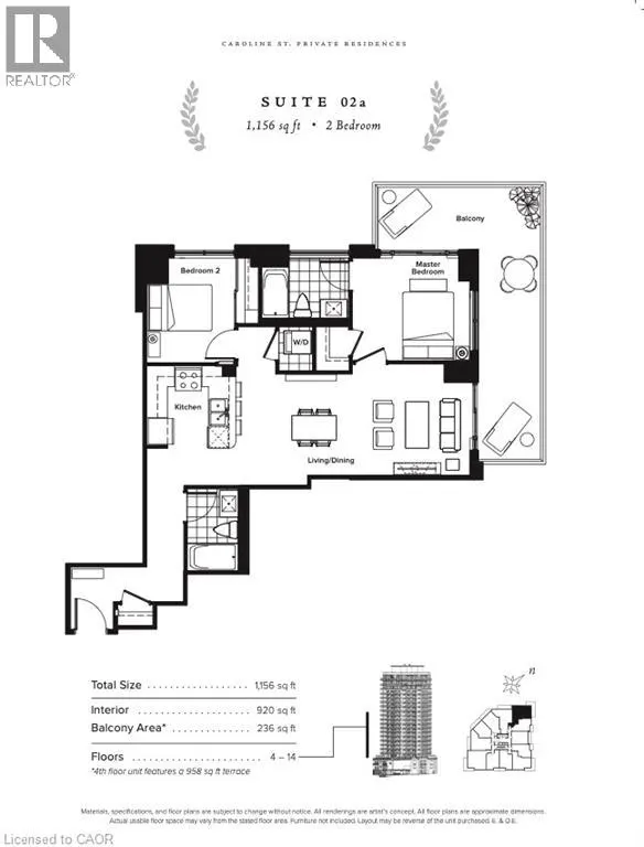 155 CAROLINE Street S Unit# 502, #502