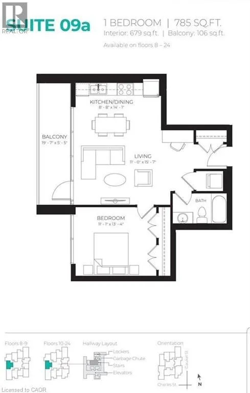 60 CHARLES Street Unit# 1409A, #1409A