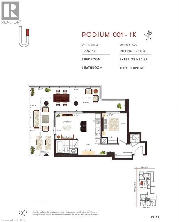 5 WELLINGTON Street S Unit# 303, #303
