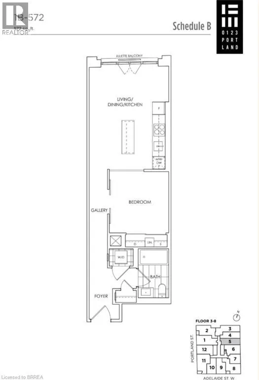 123 PORTLAND Street Unit# 305, #305