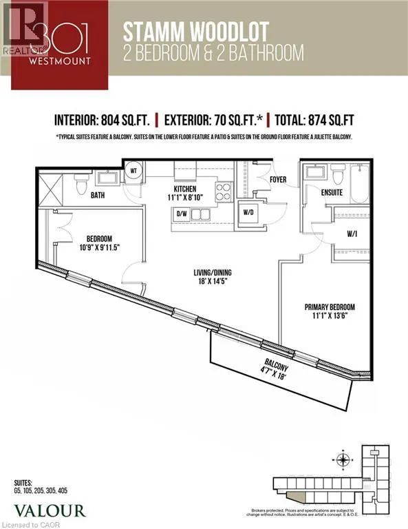 301 WESTMOUNT Road W Unit# 205, #205