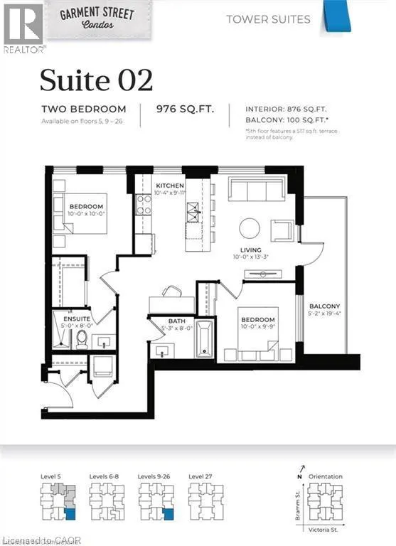 108 GARMENT Street Unit# 2102, #2102