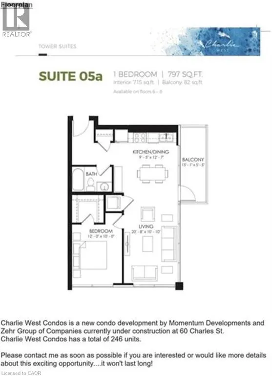 60 CHARLES Street W Unit# 705, #705