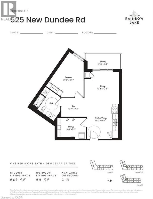 525 NEW DUNDEE Road Unit# 608, #608