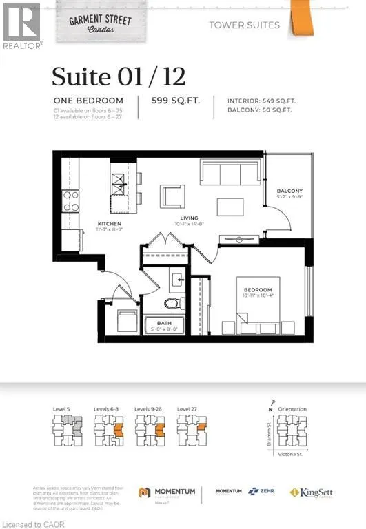 108 GARMENT Street Unit# 1501, #1501