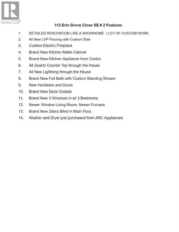 2, 112 Erin Grove Close SE