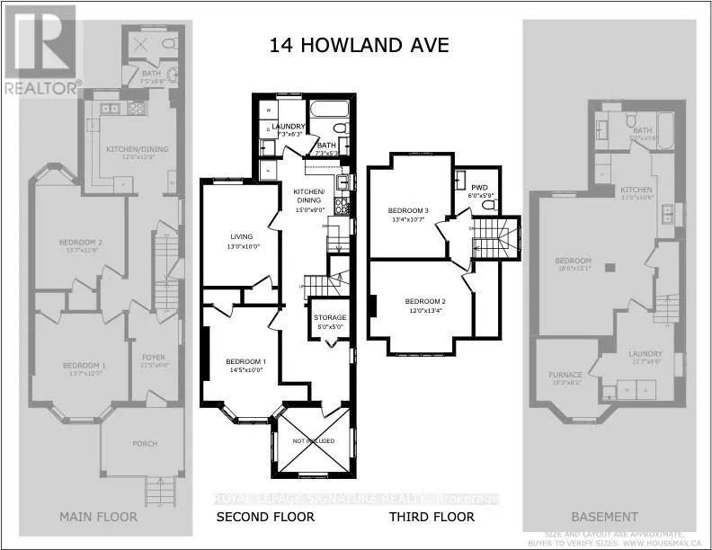1 - 14 HOWLAND AVENUE