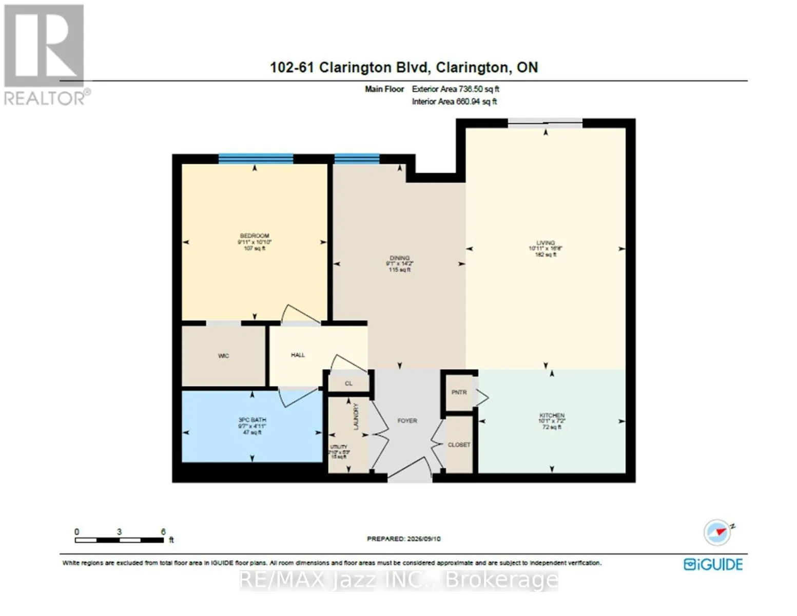 102 - 61 CLARINGTON BOULEVARD #102