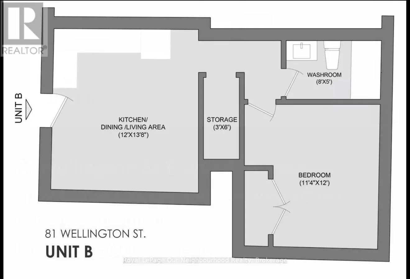 UNIT B - 81 WELLINGTON STREET E