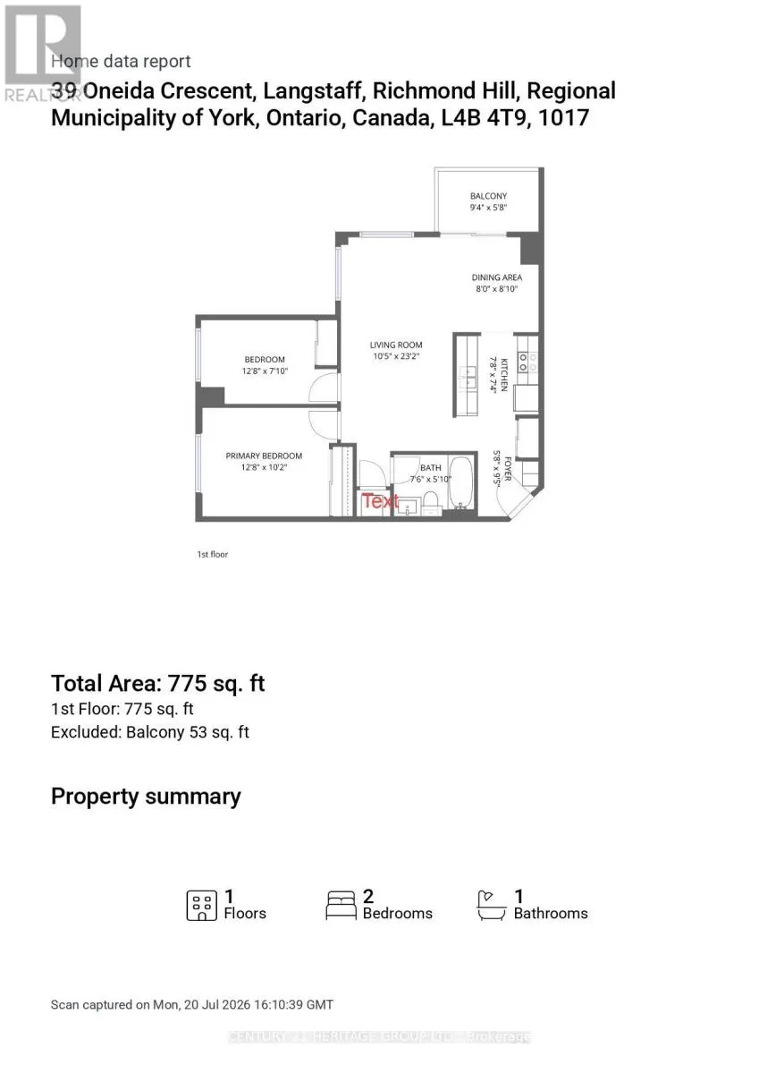 1017 - 39 ONEIDA CRESCENT