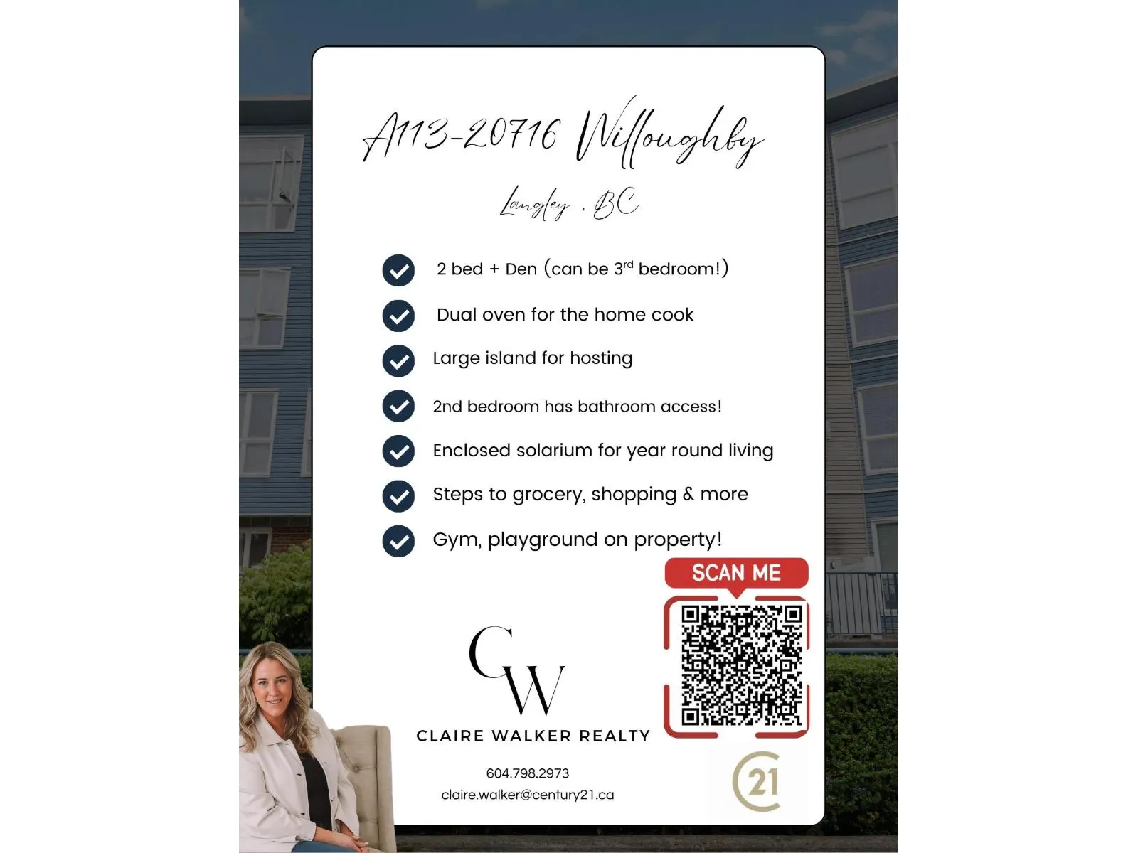 A113 20716 WILLOUGHBY TOWN CENTRE DRIVE