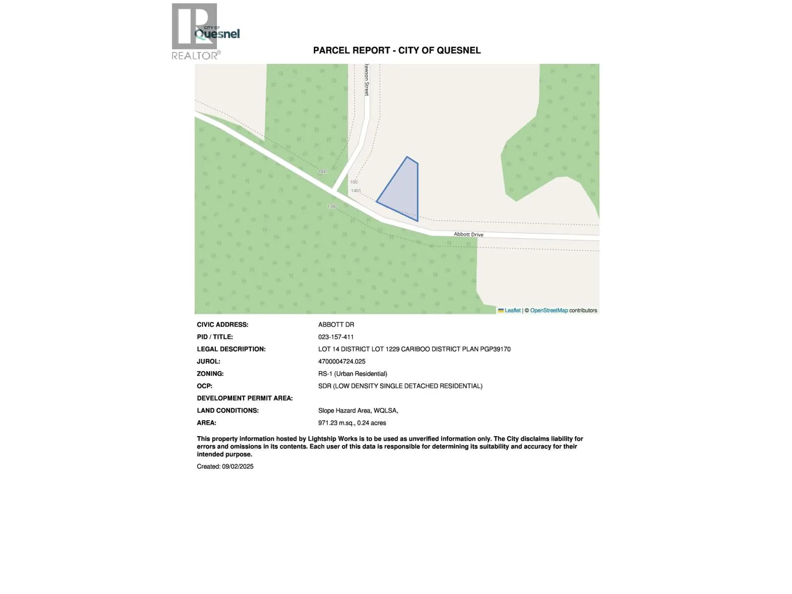 LOT 14 DAWSON STREET