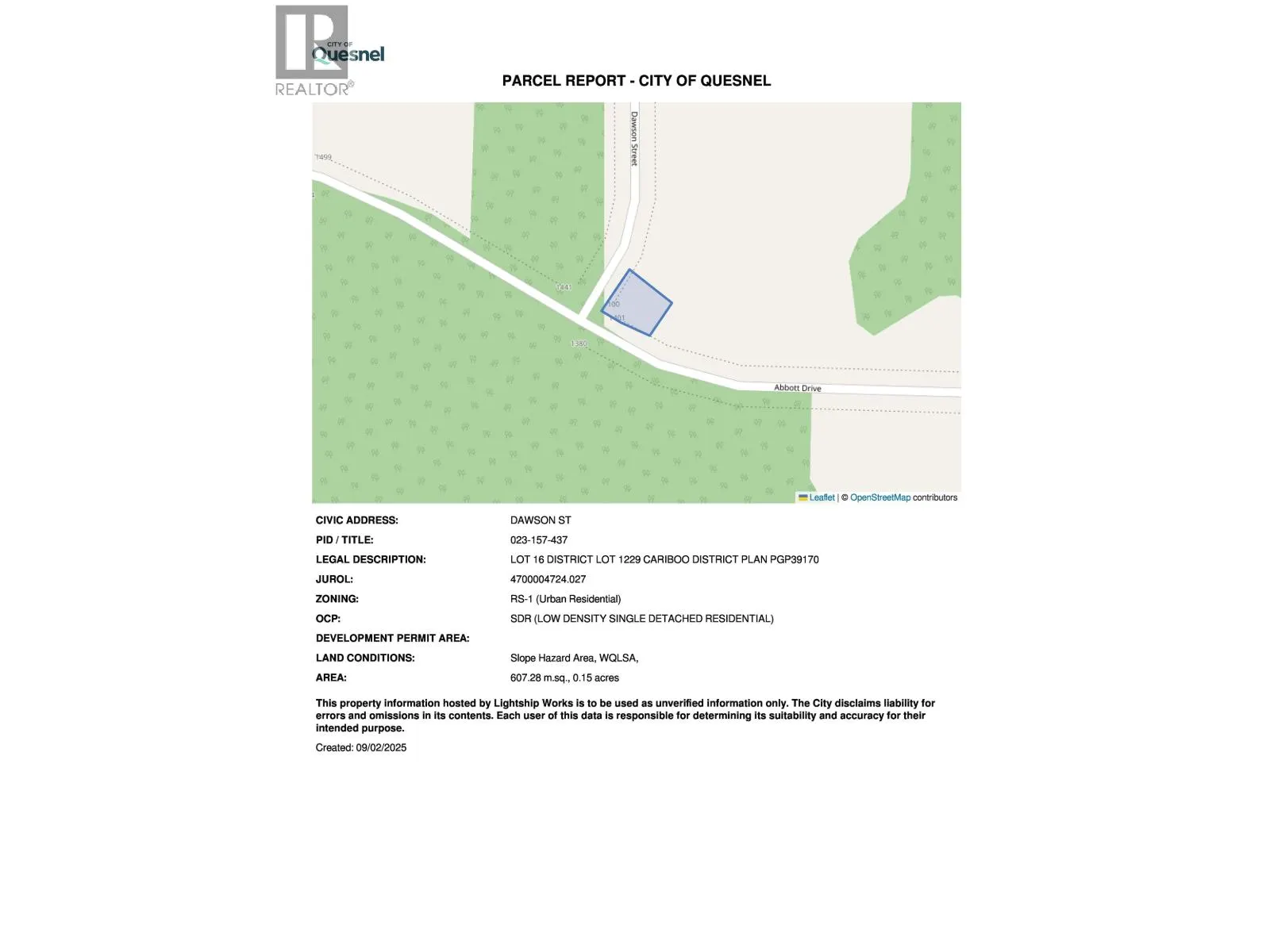 Lot 16 DAWSON STREET