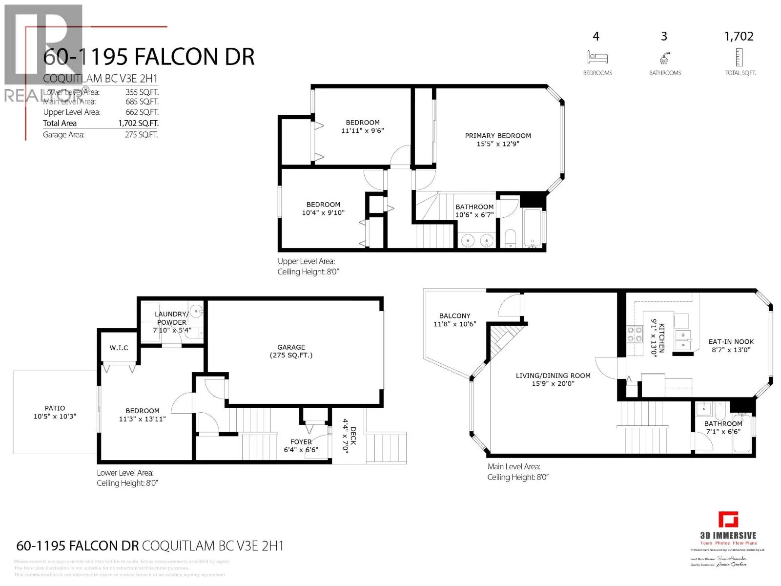 60 1195 FALCON DRIVE
