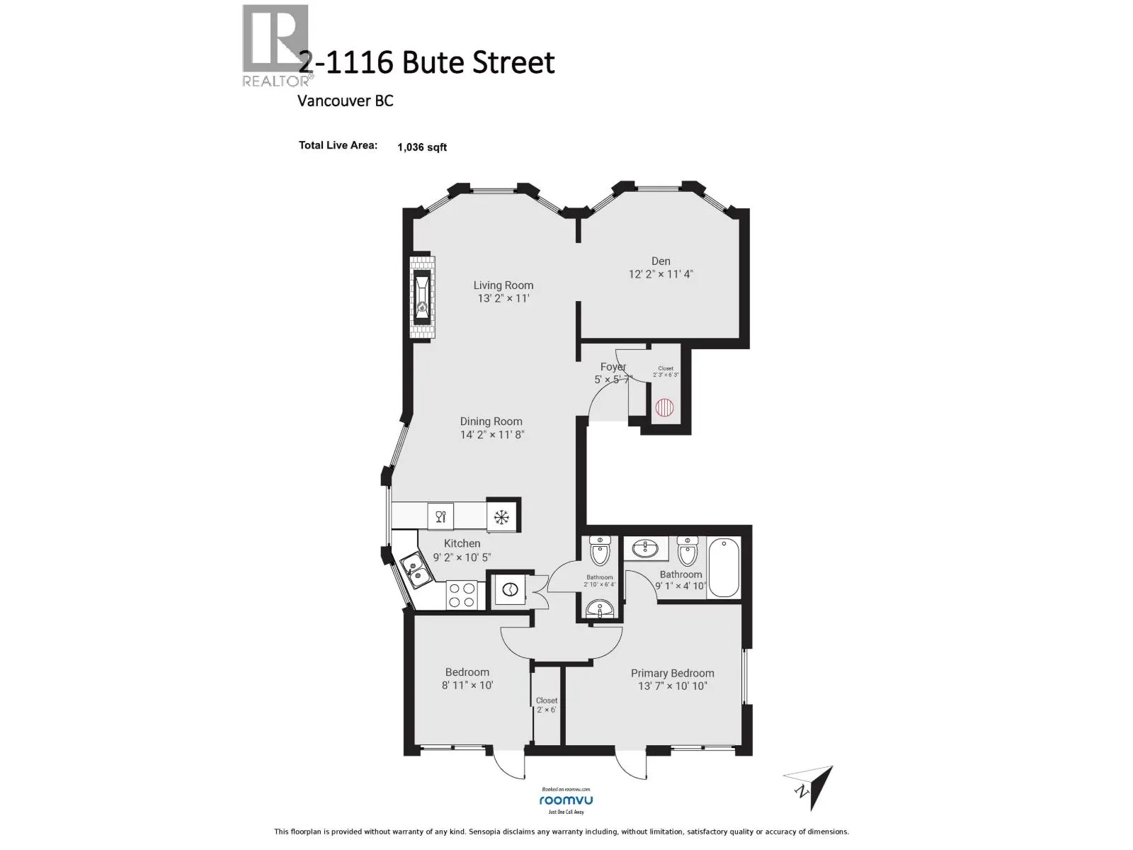 2 1116 BUTE STREET