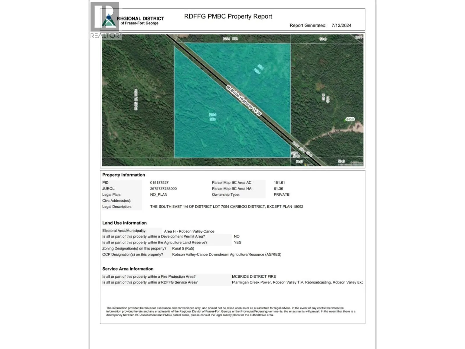 DL 7054 W 16 HIGHWAY