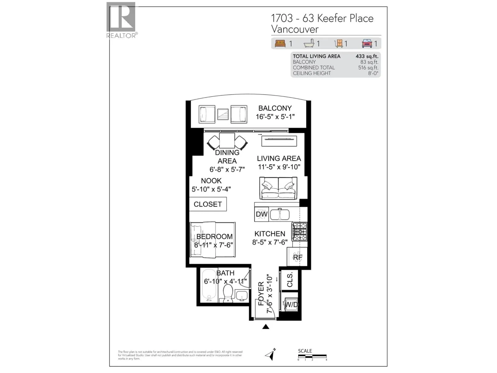 1703 63 KEEFER PLACE