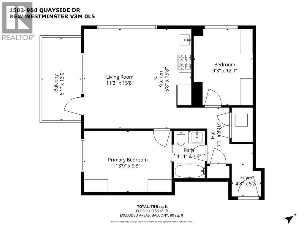 1502 988 QUAYSIDE DRIVE