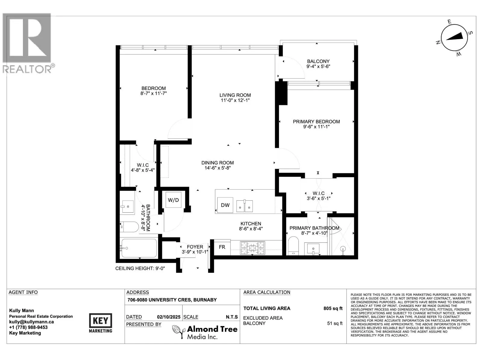 706 9080 UNIVERSITY CRESCENT
