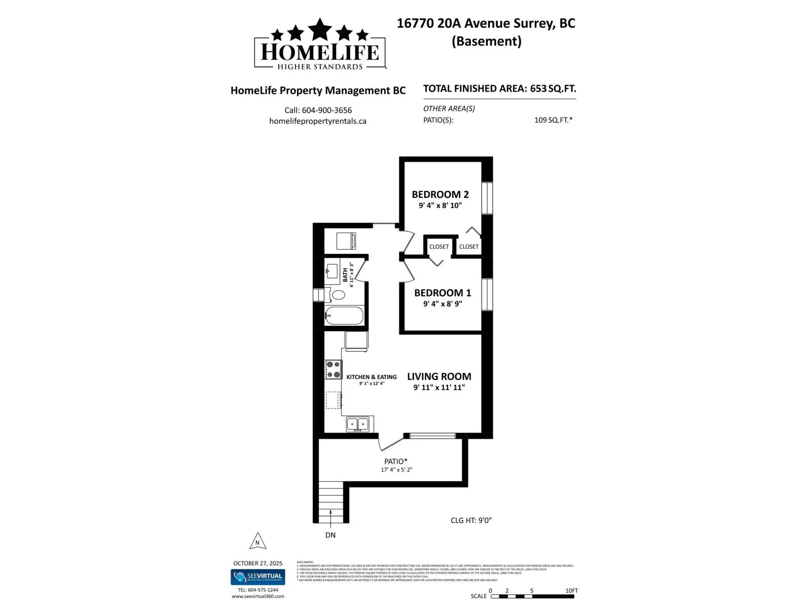 Basement 16770 20A AVENUE