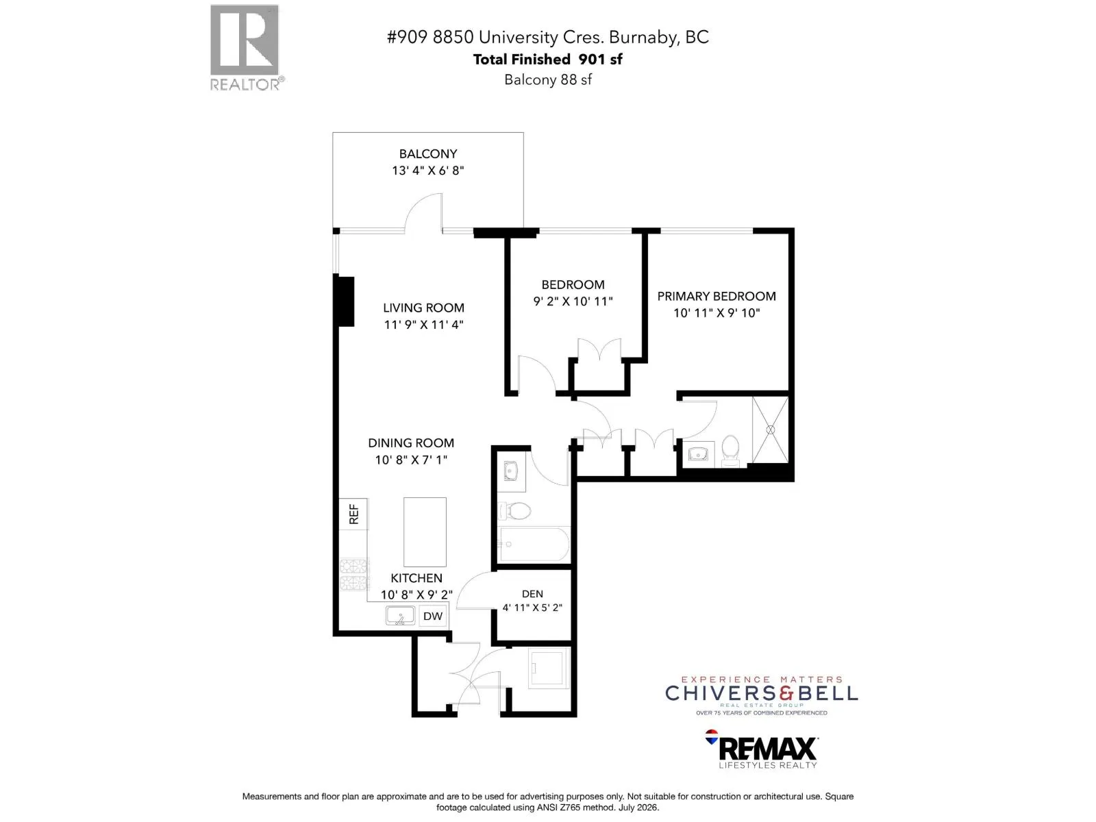 909 8850 UNIVERSITY CRESCENT