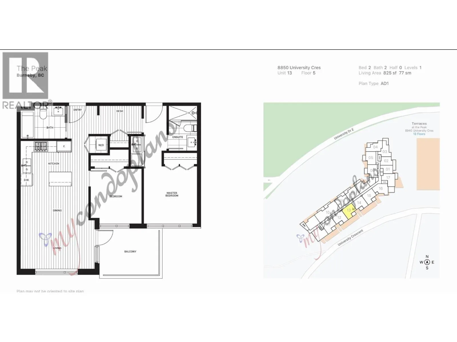 513 8850 UNIVERSITY CRESCENT