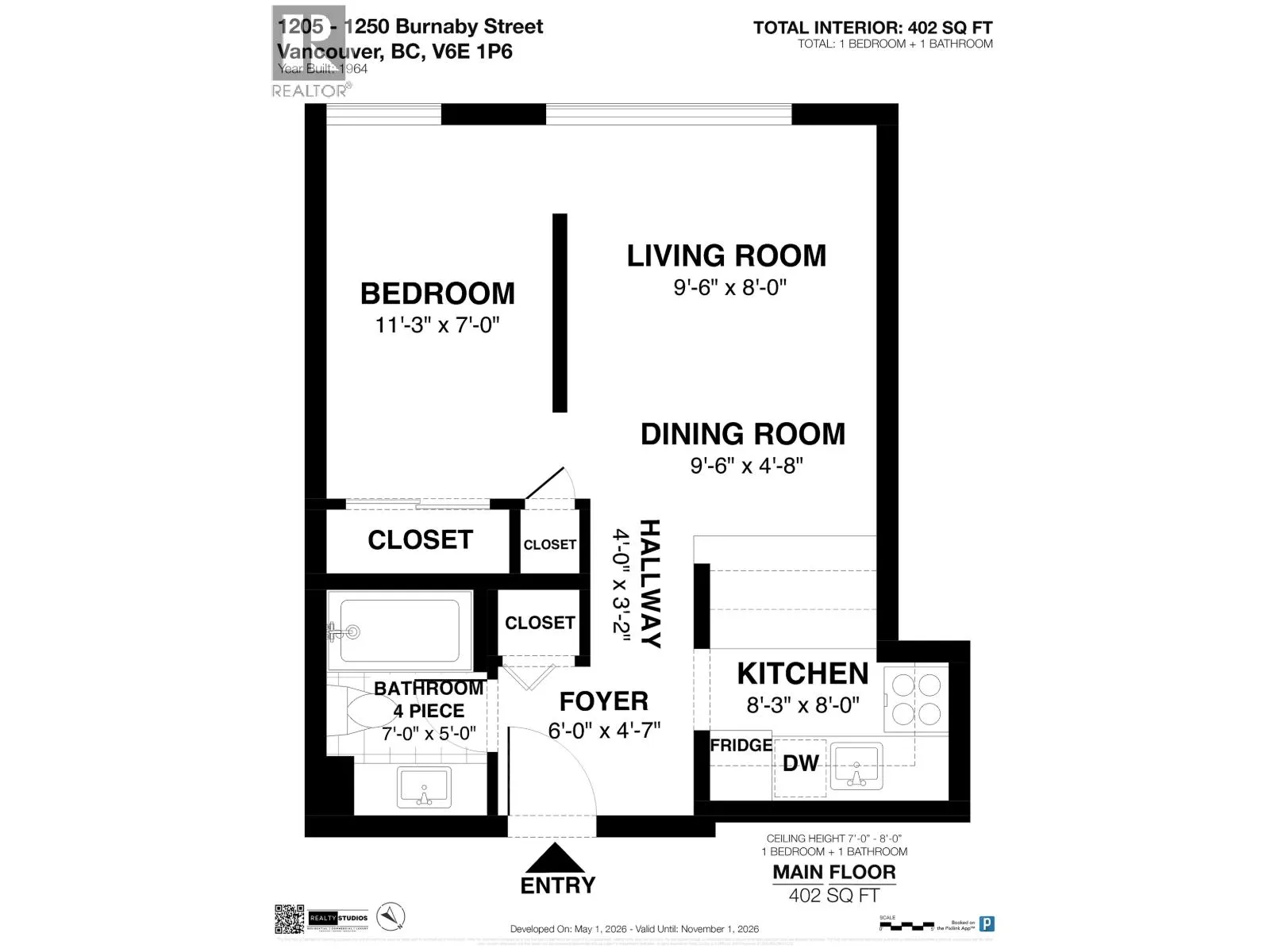1205 1250 BURNABY STREET