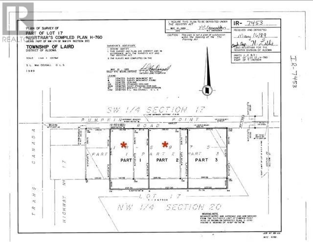 Part 1 PT LT 17 Pumpkin Point RD E|Laird Township