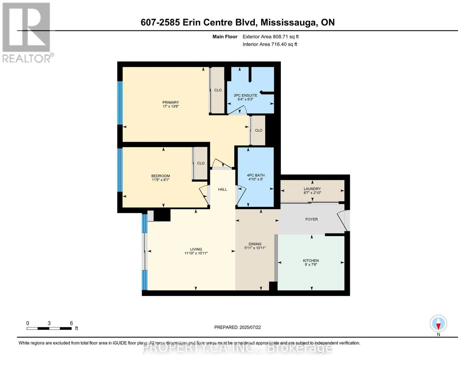 607 - 2585 ERIN CENTRE BOULEVARD