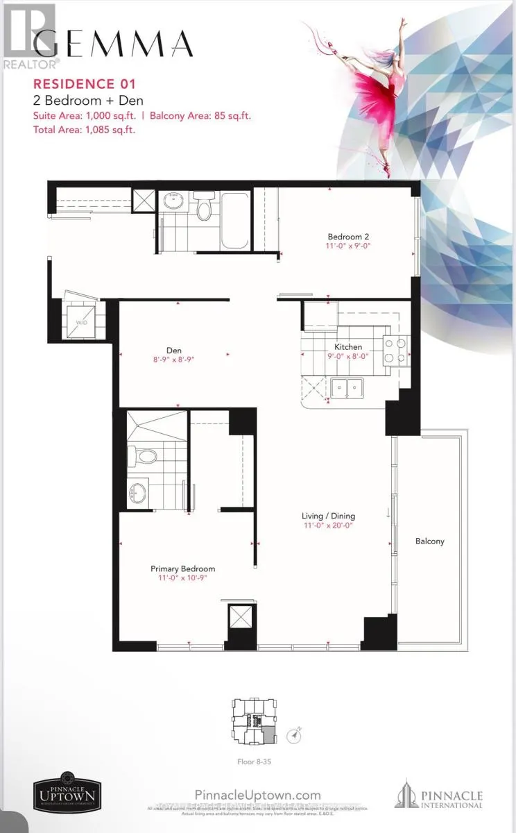 1701 - 15 WATER GARDEN W