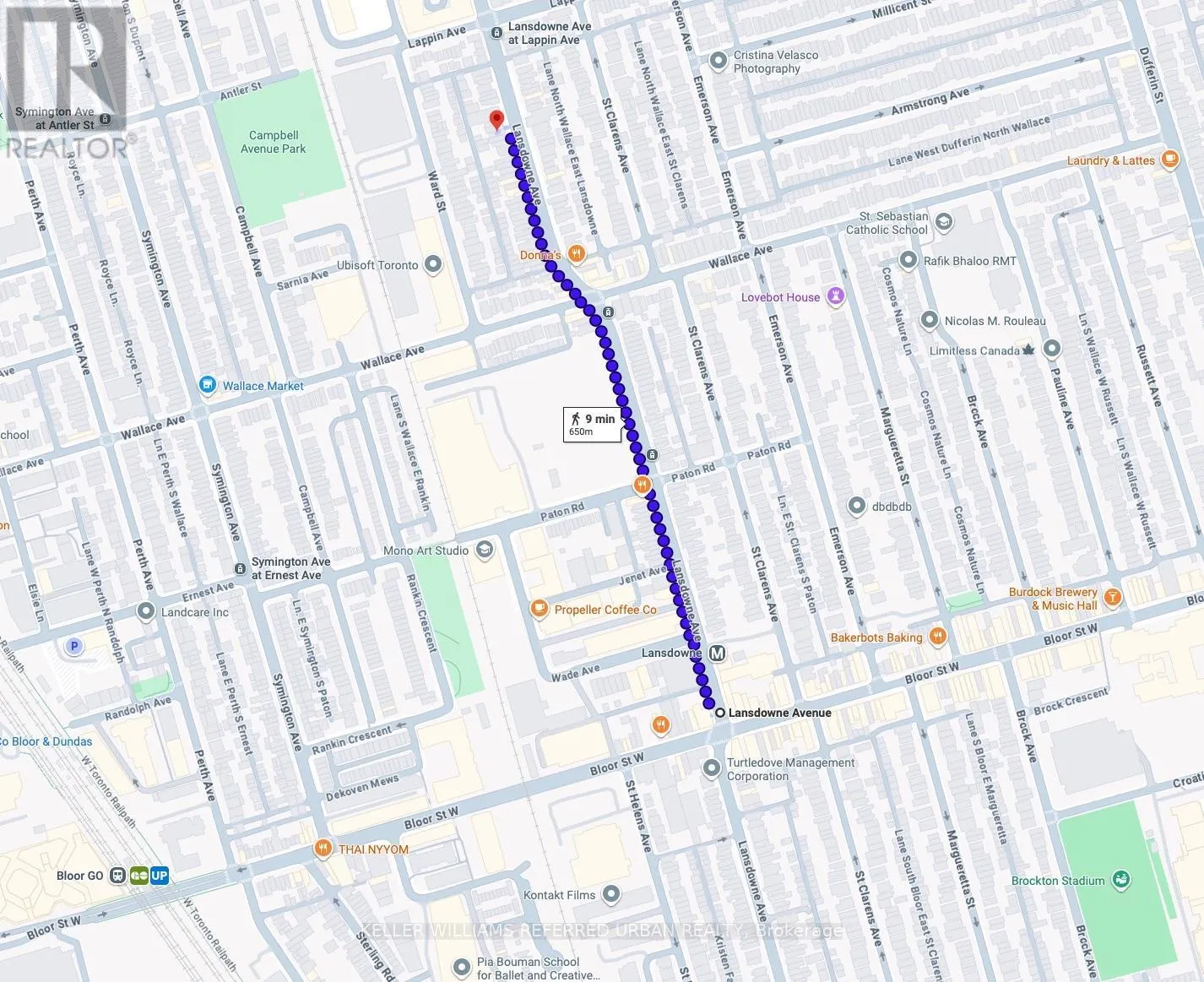 UPPER - 716 LANSDOWNE AVENUE