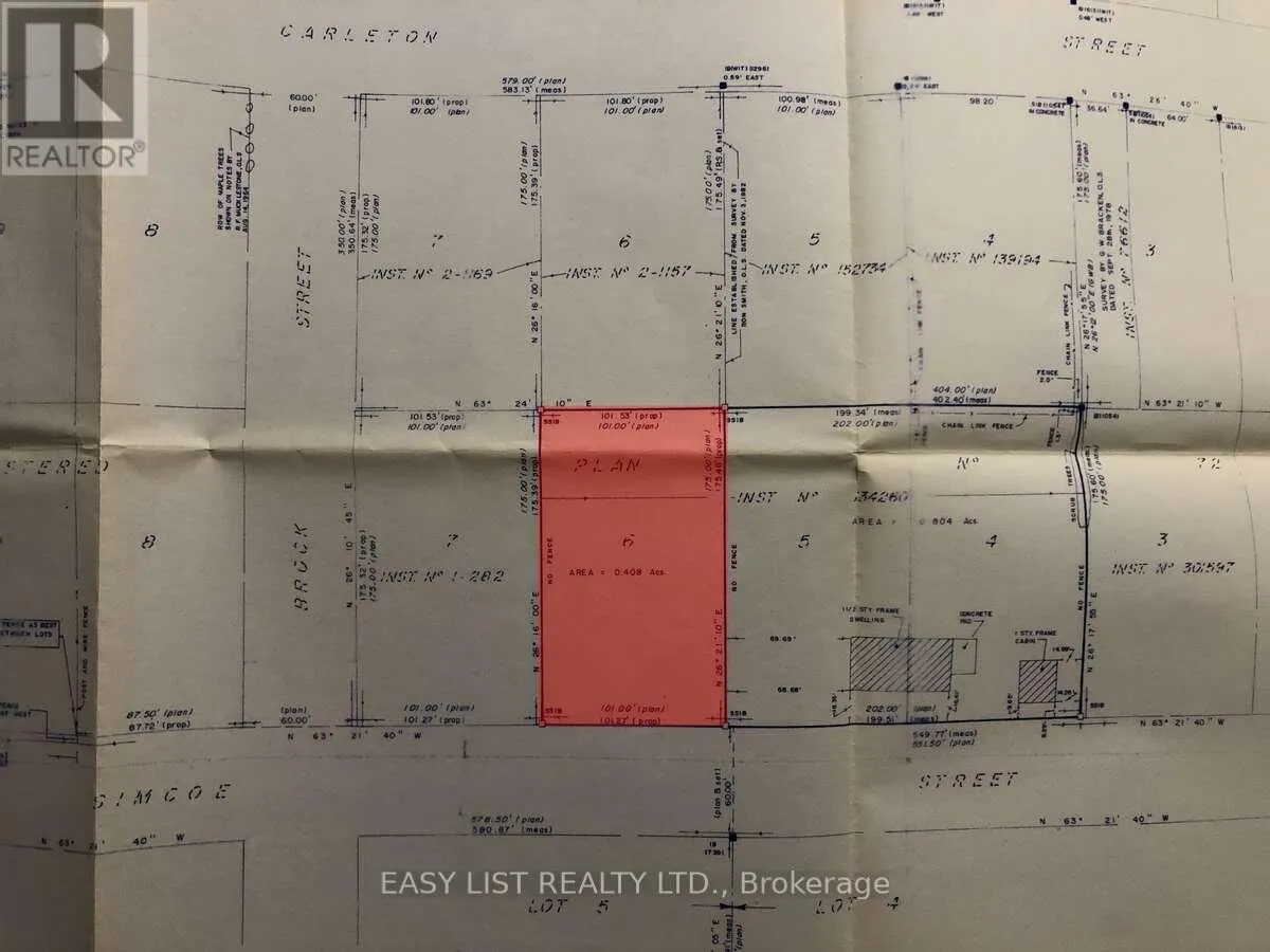 LOT 6 SIMCOE STREET