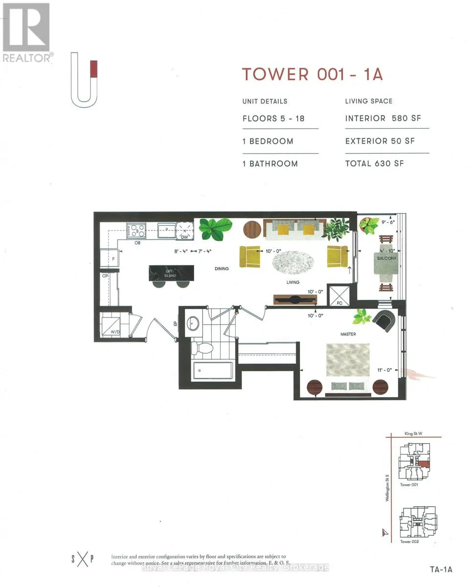 1001 - 5 WELLINGTON STREET S, #1001