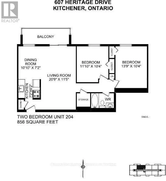 702 - 607 HERITAGE DRIVE