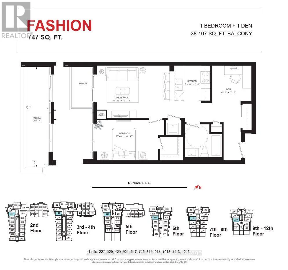 1213 - 470 DUNDAS STREET E