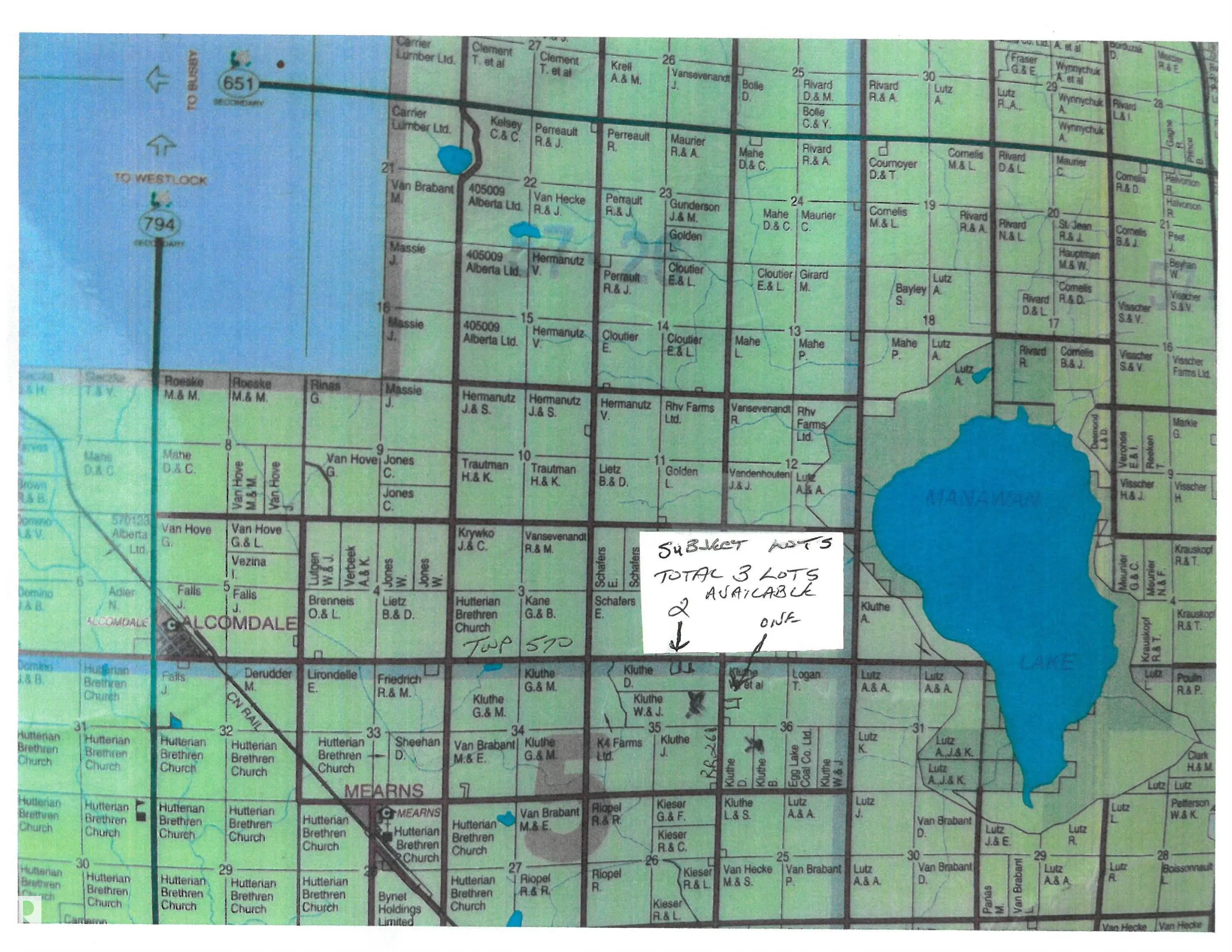 R.R. 261 TWP 570